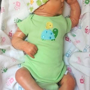 Gerber Green Turtle/Duck Onesie